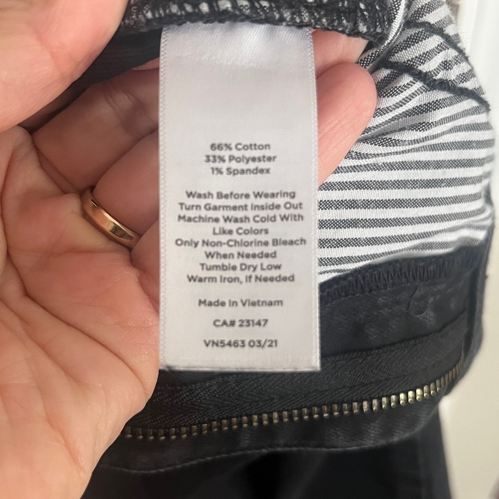 Talbots High Waist Jegging Ankle Black Jeans Stretch Womens Sz 12 Classic Comfy - Picture 9 of 9